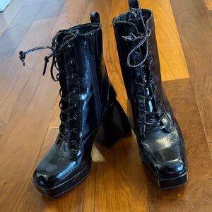 Circus NY Black Lace-Up Women's Boots